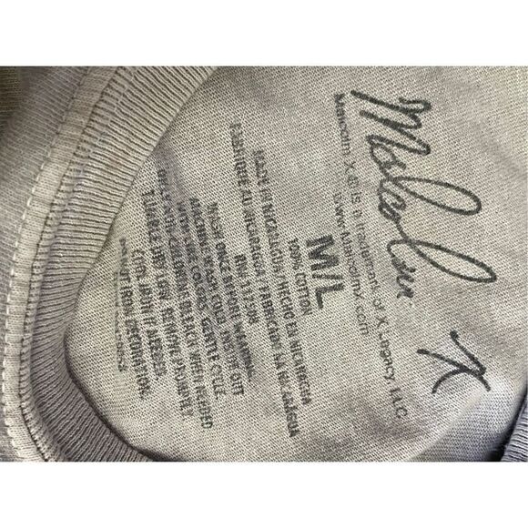 Malcolm X T-Shirt Light Gray Size Medium/Large - Picture 8 of 8